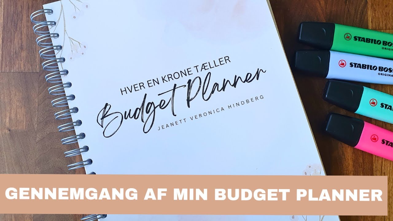Gennemgang af min Budget Planner 