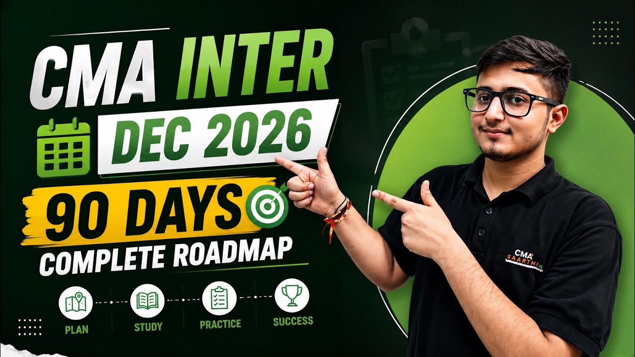 90 Days Roadmap For CMA Inter Dec 2026 | CMA Inter 3 Month Strategy | Piyush Pahwa Sir