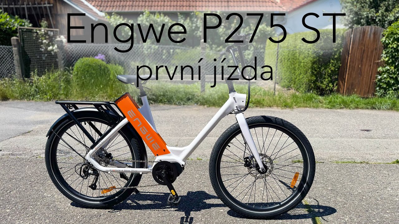 Engwe P275 ST - velmi pohodová záležitost se super ovládáním 👌. První jízda 🚲