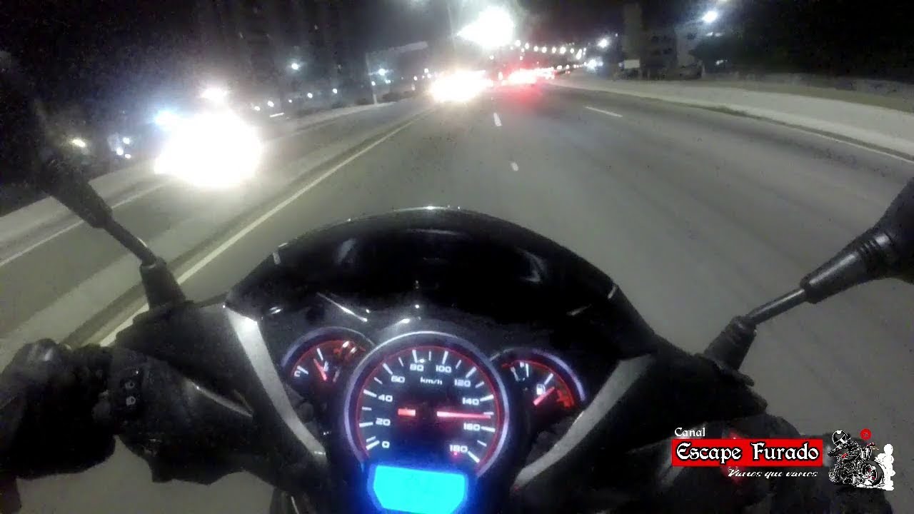 Top Speed de Honda SH 300i | Rolê Noturno com Frank 084 - Canal Escape Furado