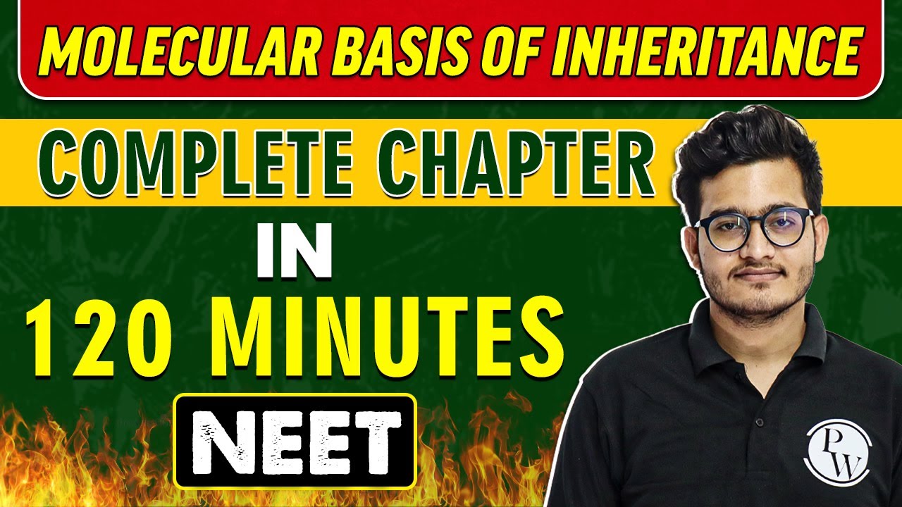 MOLECULAR BASIS OF INHERITANCE in 120 Minutes || Complete Chapter for NEET