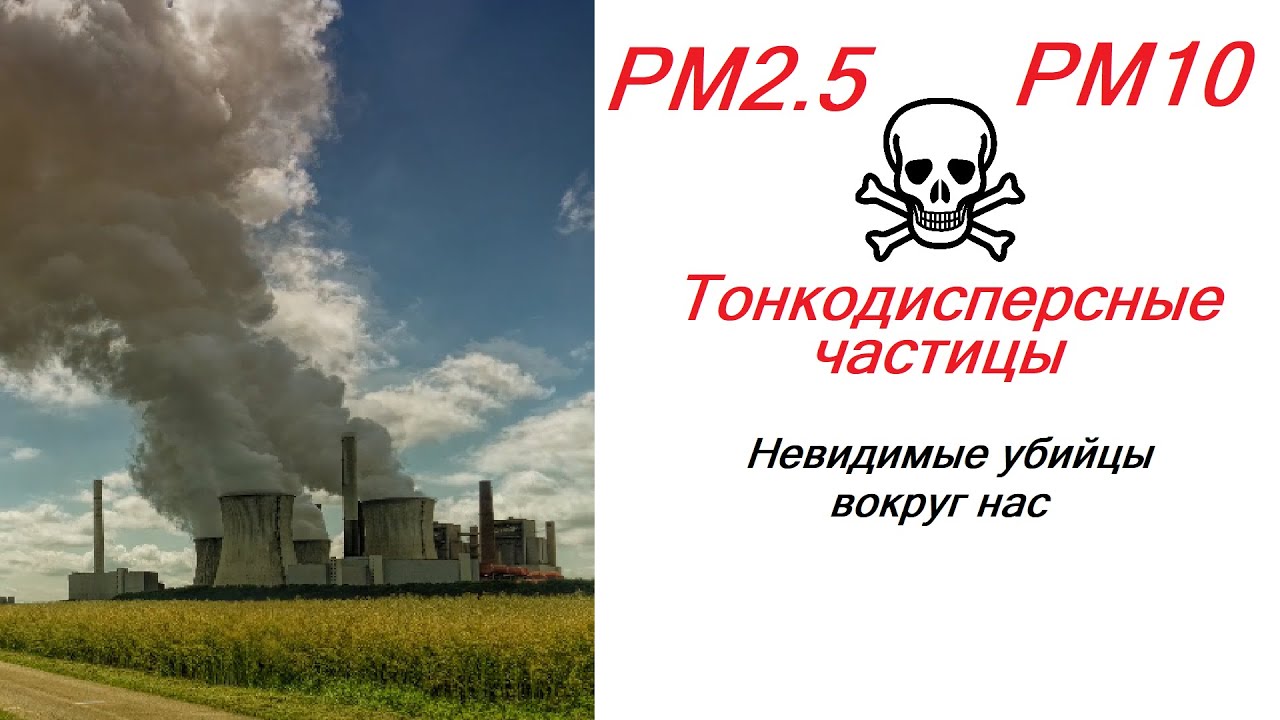 Тонкодисперсные частицы PM2.5 PM10. Загрязнение воздуха. Здоровый образ жизни