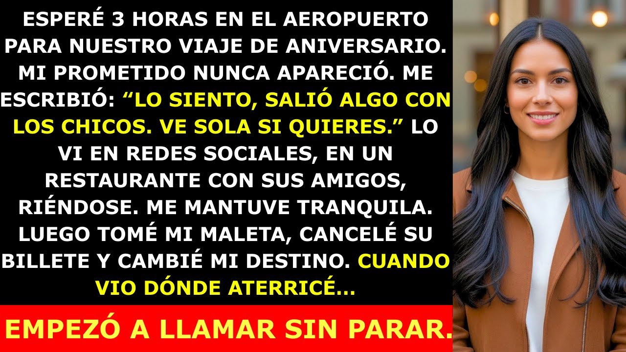 Mi Prometido Me Dejó Tirada en el Aeropuerto Diciendo “Ve Sola” — Pero Cuando Vio a Dónde Fui…