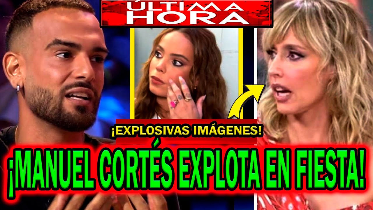 💥¡EXPLOSIVAS IMÁGENES! MANUEL CORTÉS EXPLOTA CON GLORIA CAMILA EN FIESTA DE EMMA GARCÍA