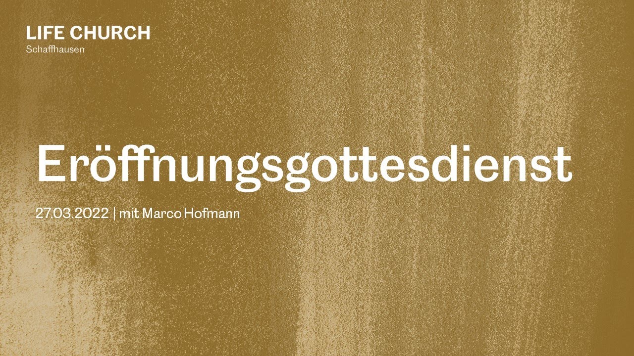 Er&ouml;ffnungsgottesdienst 27.02.2022 | Marco Hofmann
