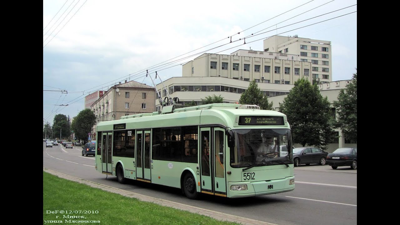 Троллейбус Минска БКМ-321,борт.№ 5512 (05.03.2017)
