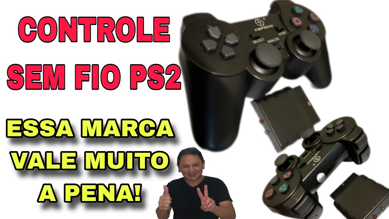 CONTROLE SEM FIO PARA PS2 VALE  A PENA EM 2025? Esse vale!