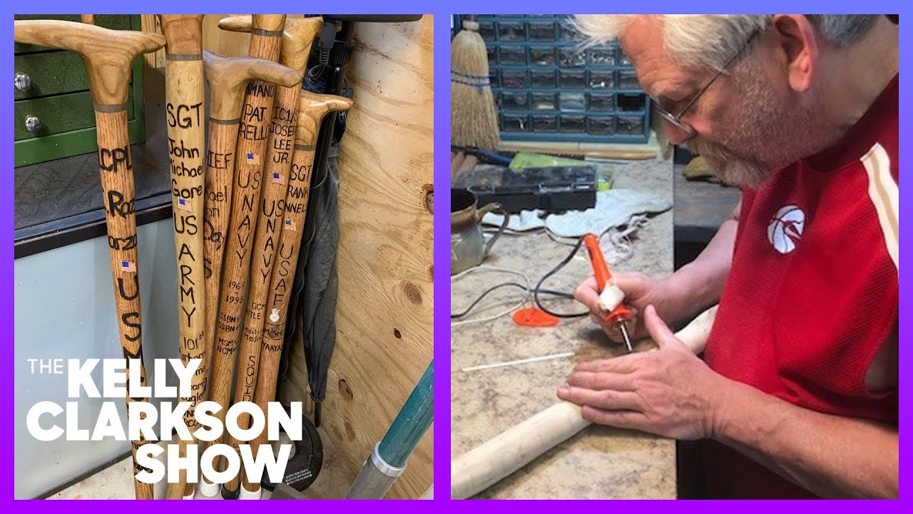Veteran Gives Back By Making Free Custom Canes For Vets
