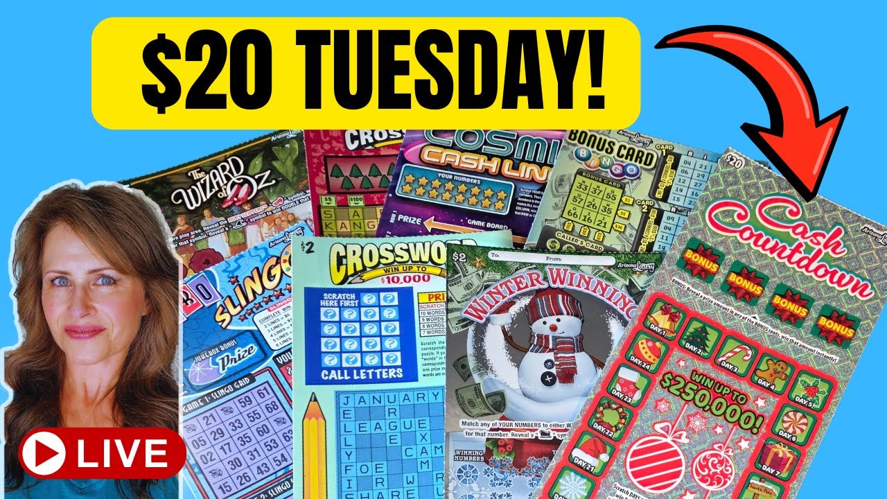 $20 TUESDAY! LIVE WINS! LOTTERY SCRATCH OFF TICKETS ##lottery #bingo #crossword
