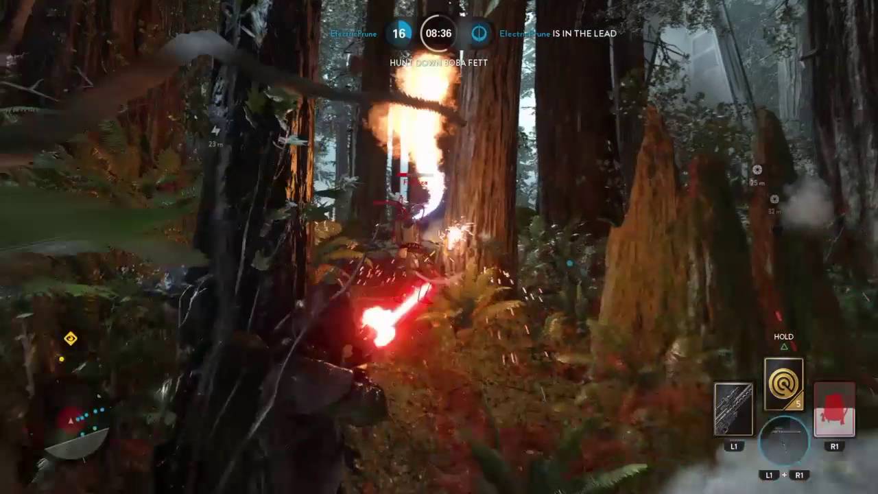 Star Wars Battlefront: Hero Hunt 50 Kills - Palpatine and Boba Fett