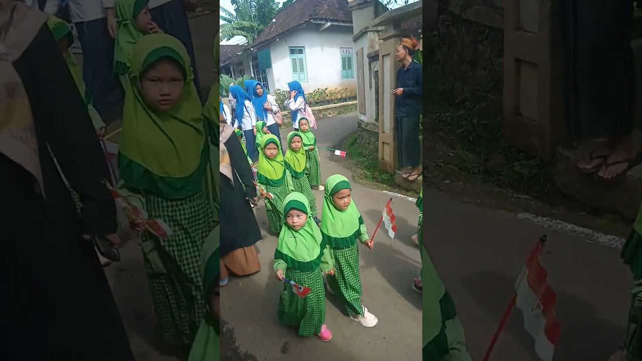 pawai ta'aruf anak-anak sekolah se desa PLUMBON - LIMPUNG - BATANG.
