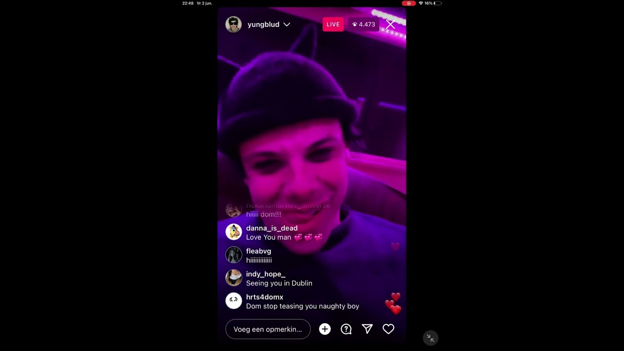 Yungblud instagram live part 2, 2-06-2023 || yungblud videos