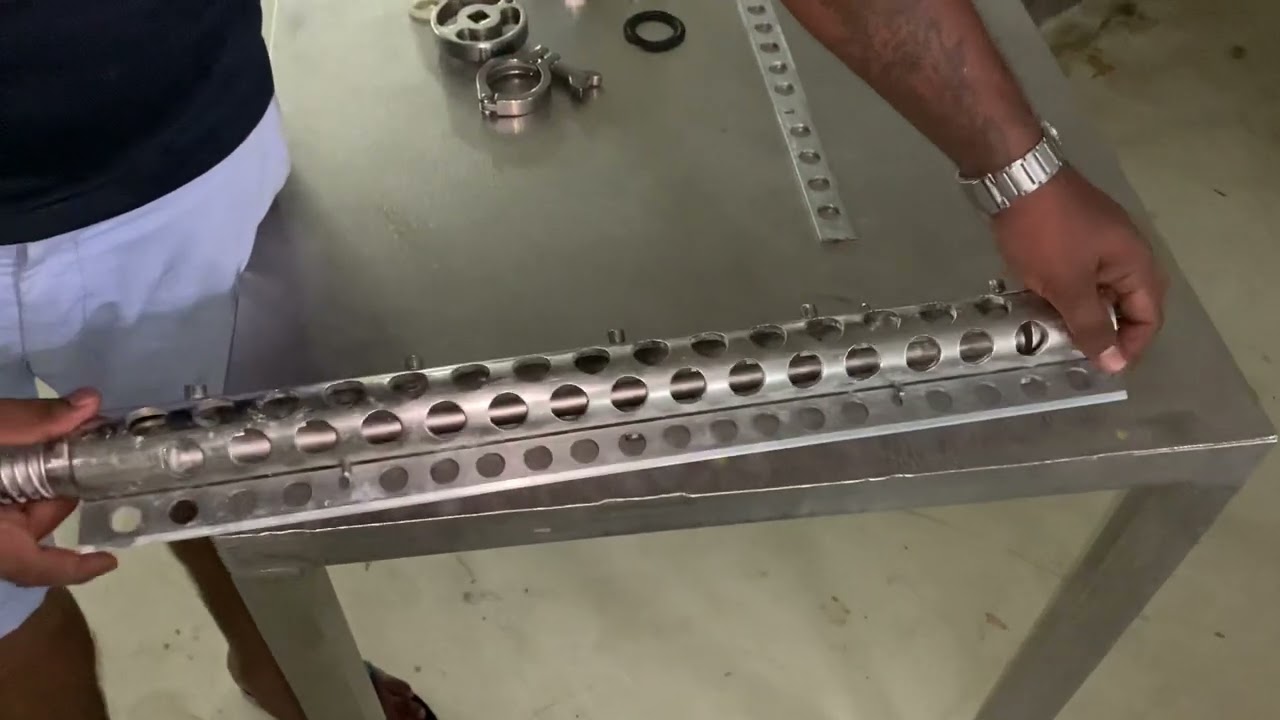 Continuous freezer || shaft assembly || blade fixing