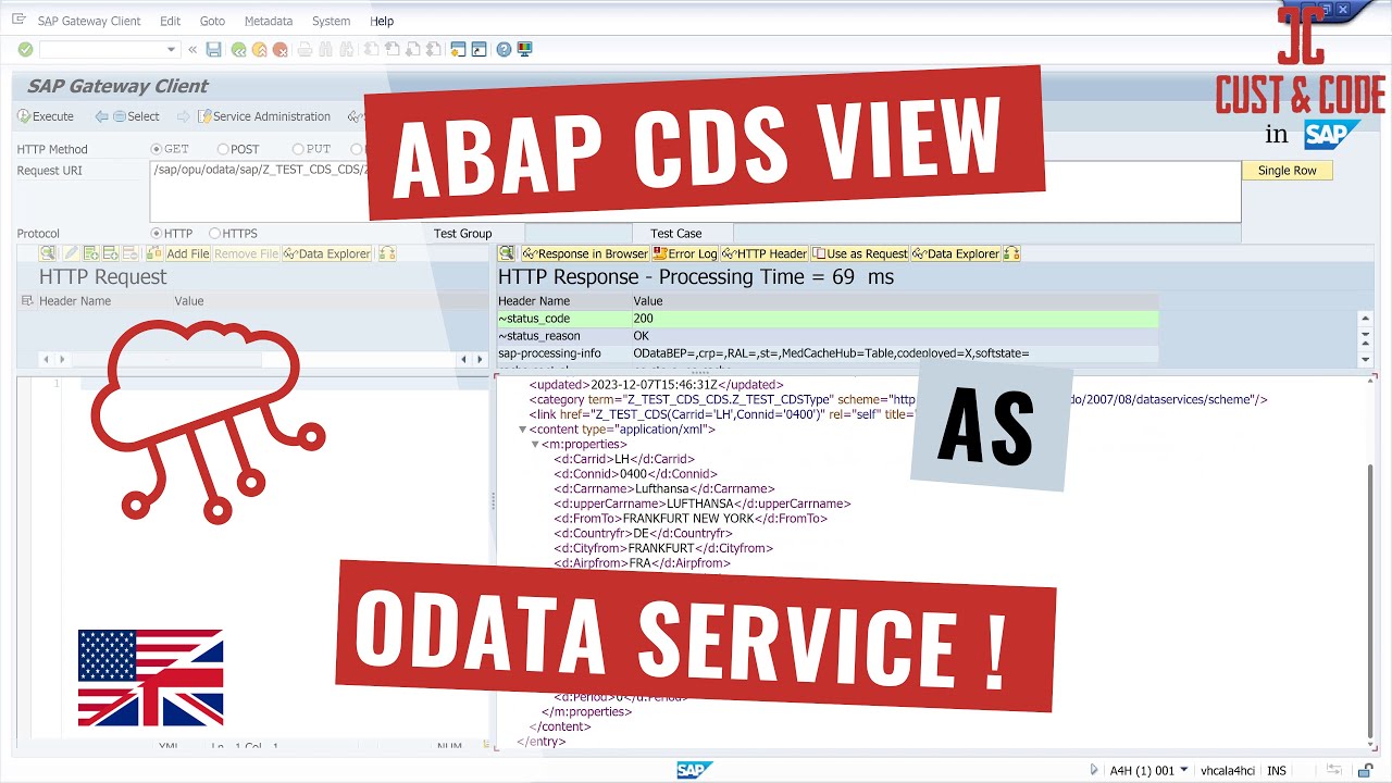 Provide ABAP CDS View as ODATA Service [english]