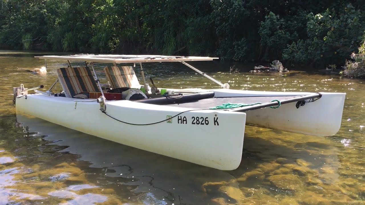 Wailua River cruise on my Solar Electric Sailing Catamaran -SolGato