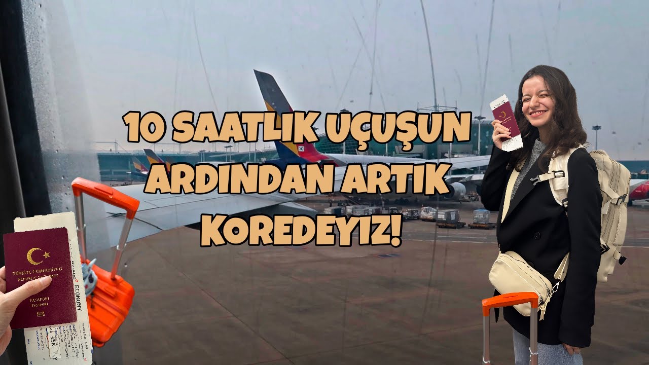 Günlerden bir gün ben yine Kore'ye 🇰🇷 Havalimanı Maceram🛫 Uçak Yemekleri🍲 ve Muhteşem Manzaralar 🌇