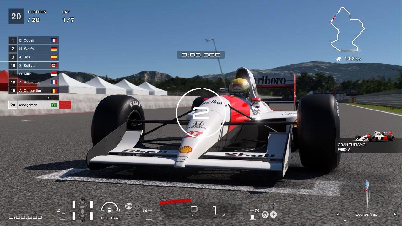 GT7 - Quick F1 Race - McLaren MP4/5 B 1990 (Ayrton Senna) - ST. Croix B