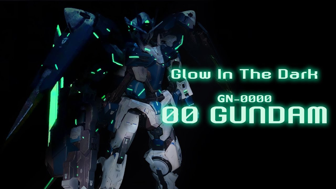 Glow in the dark Gunpla -Perfect Grade GN-0000 Gundam (with tutorial) 暗闇で光るガンプラ/蓄光