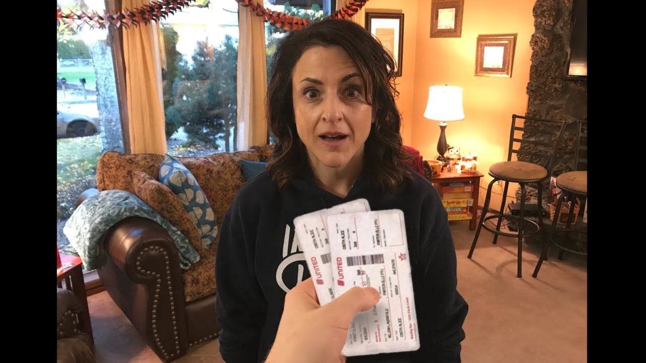 Giving my mom 2 tickets to Hawaii...