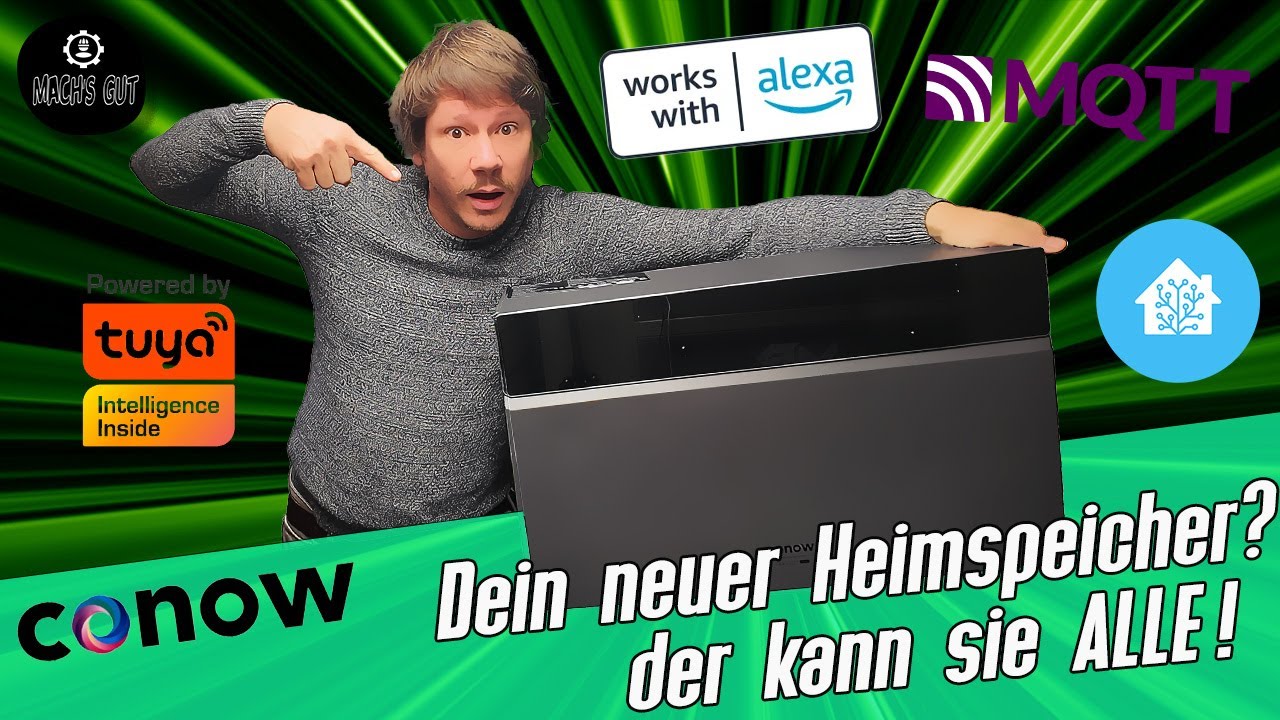Tuya Balkonkraftwerk Batterie Heimspeicher - Conow CBE2000 Pro