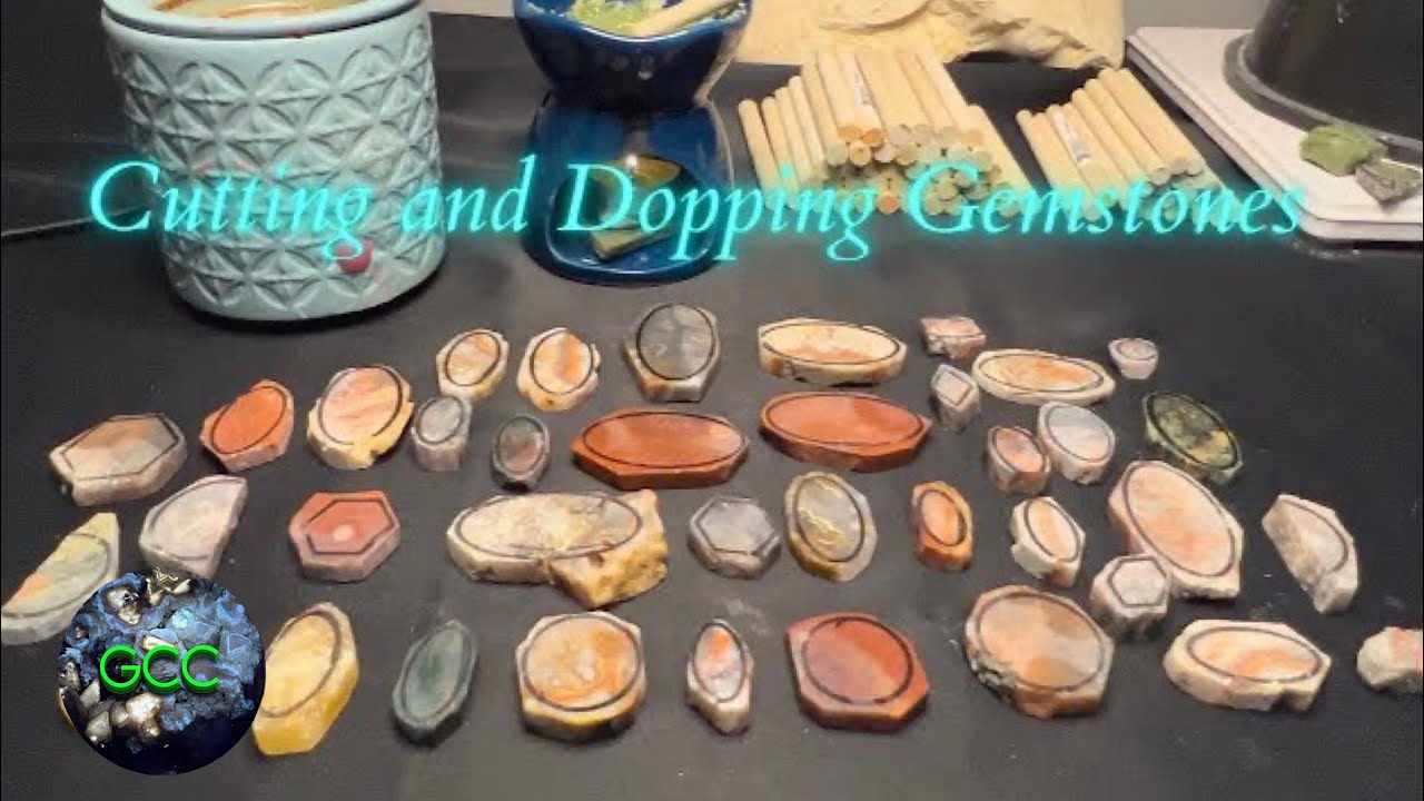 Cutting and Dopping Gemstones!! | Lapidary Art #hitechdiamond #cabking