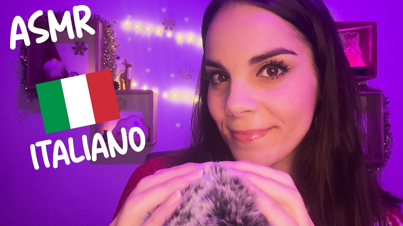 ASMR ITA 🇮🇹 - Massagio e lettura di parole rilassanti 🥰🤍 (da una francese)