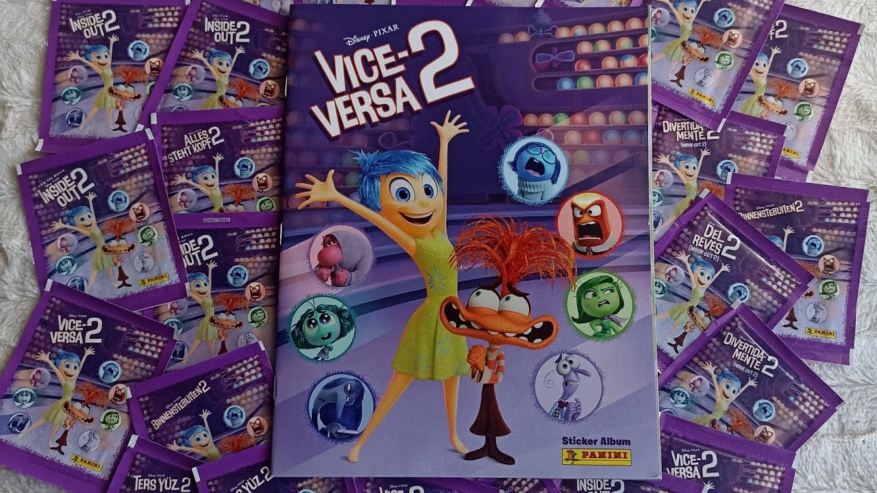ASMR - Inside out 2 (2024) - Panini Sticker Album Unboxing - Part 2