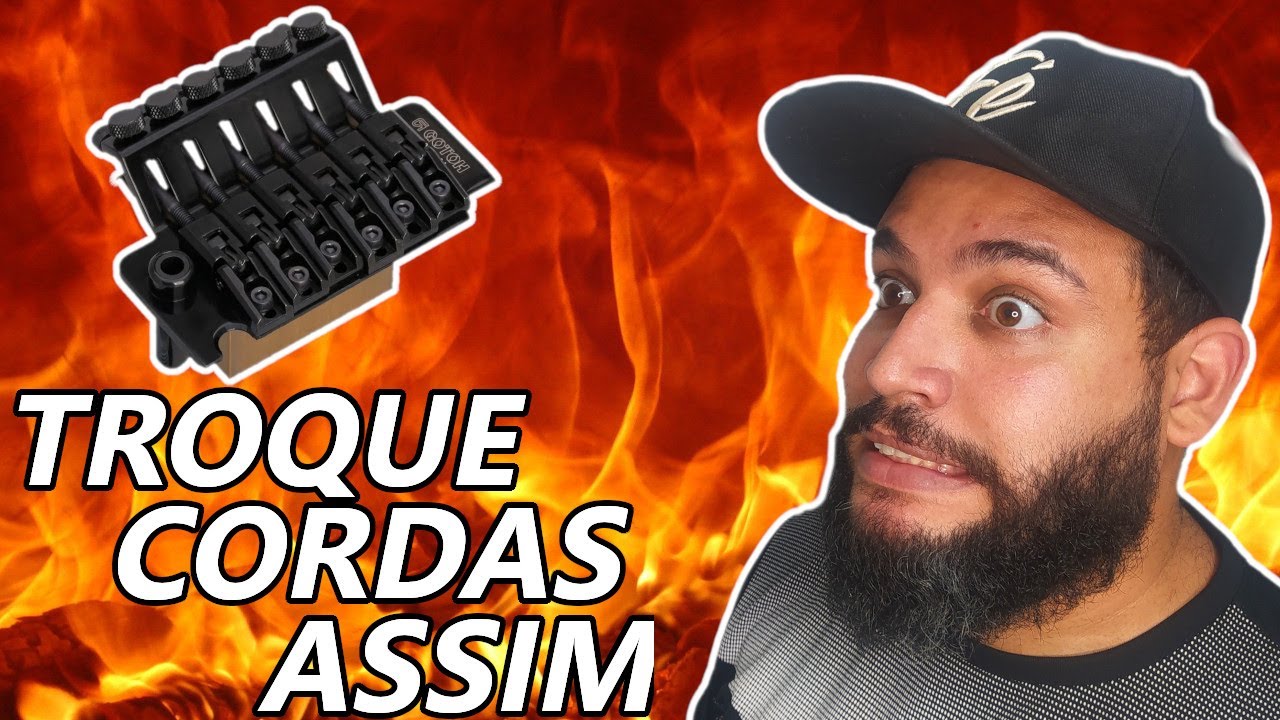 Como trocar cordas de uma guitarra com Floyd Rose
