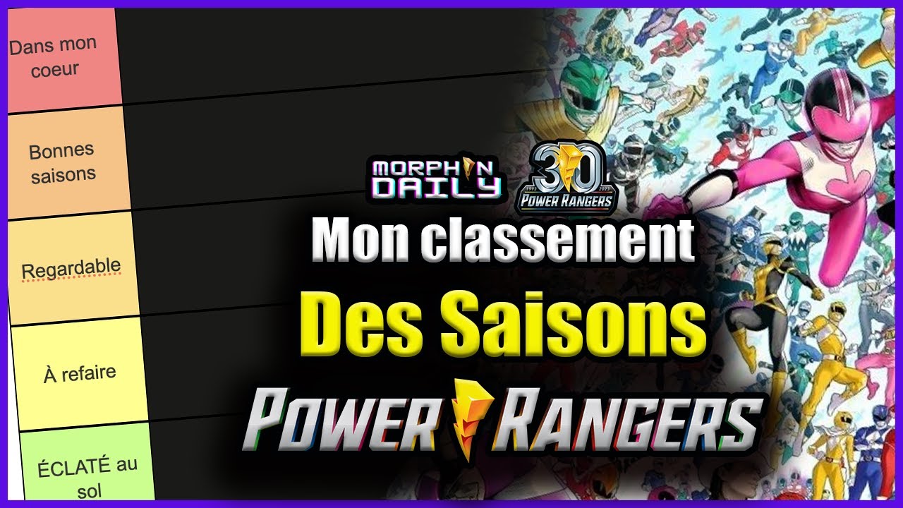 Mon classement des saisons Power Rangers ! ⚡️