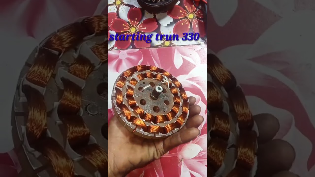 14+14 Slot Celling Fan Winding data  12mm stater size #radhikaelectronic