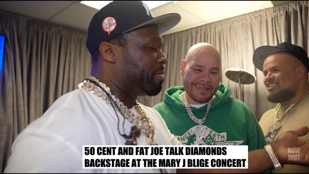 Fat Joe и 50 Cent беседуют за кулисами концерта Мэри Джей Блидж