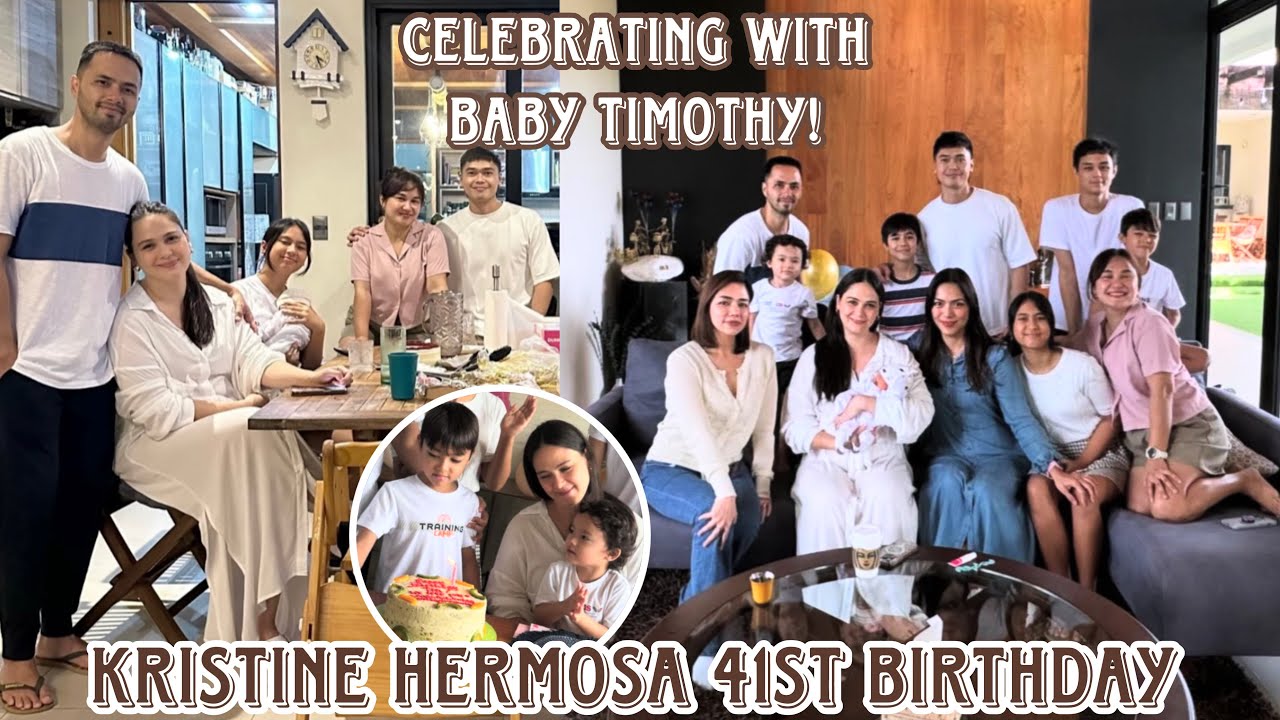 Kristine Hermosa at 41 🤍 celebrating with baby Timothy simpleng lunch kasama ang mahal sa buhay