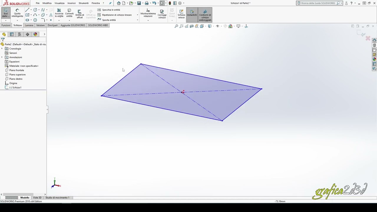 solidworks linguetta flangia base