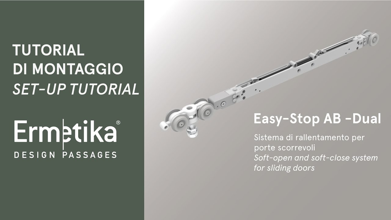 Come Montare Easy Stop AB Dual di Ermetika: il Kit di Rallentamento per Porte Filo Muro