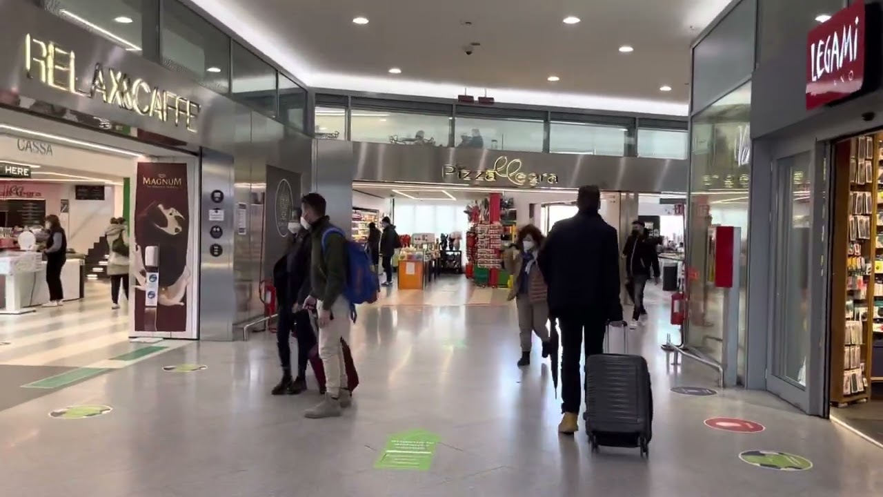 Arriving in Venice, Santa Lucia train station, Venice, Italy. First sight of Venice. April 2022