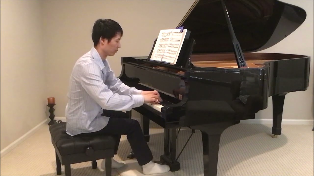 Réminiscences de Don Juan, Liszt/Mozart, with the automatic page turner and a finger brace