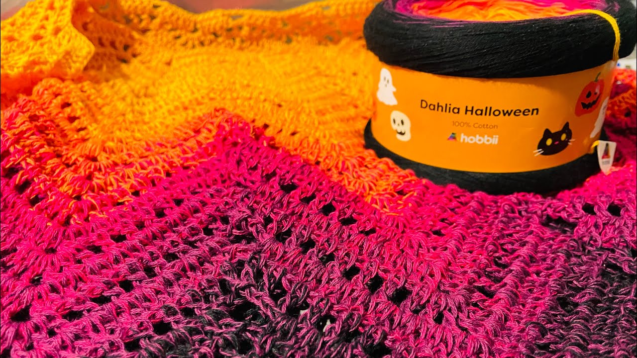 Dahlia Halloween Review 9 | #crochet #yarn #hobbii #review