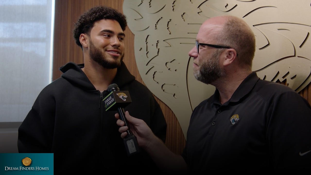 Brenton Strange Reacts to Contract Extension | Jacksonville Jaguars