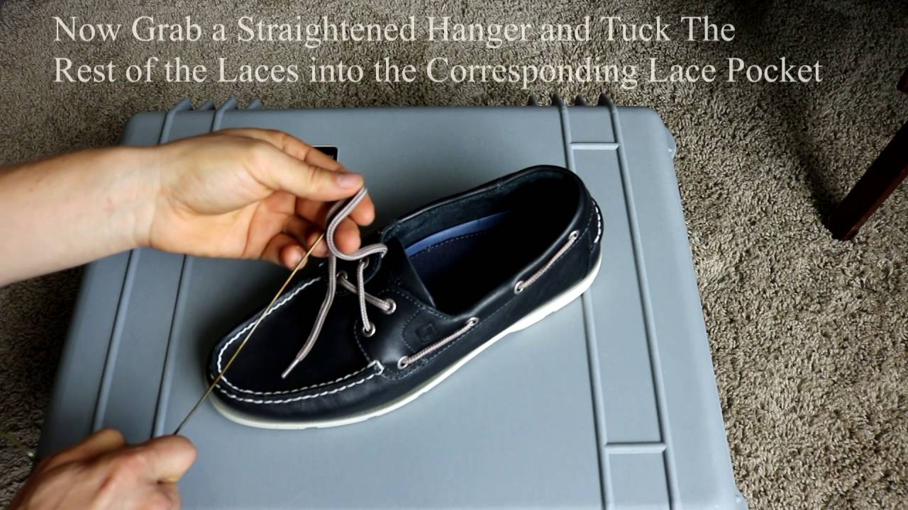 How To Tuck Sperry Laces