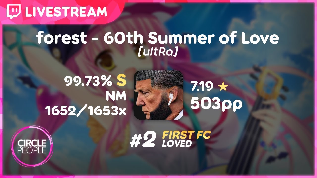 osu! | im a fancy lad | forest - 60th Summer of Love [ultRa] 99.73% FIRST FC #2 ❤️ | 503pp if ranked