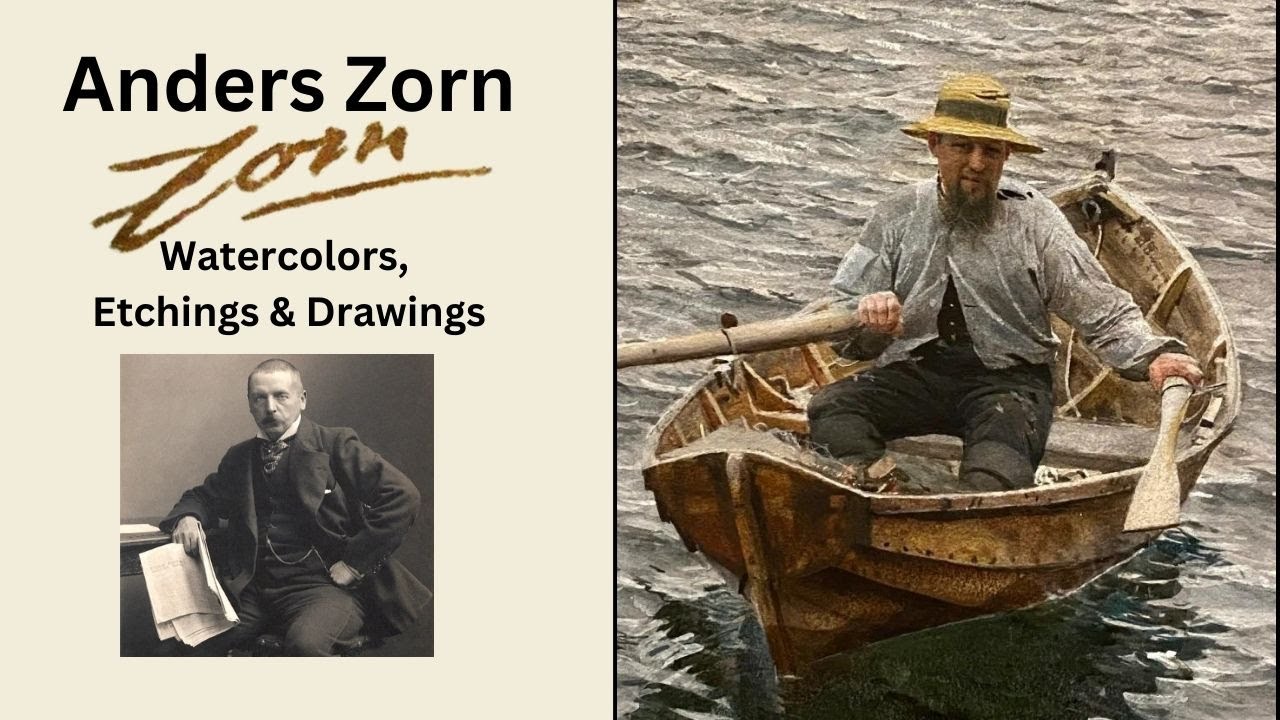 Anders Zorn, Mastering Watercolor Painting and the Etching Press