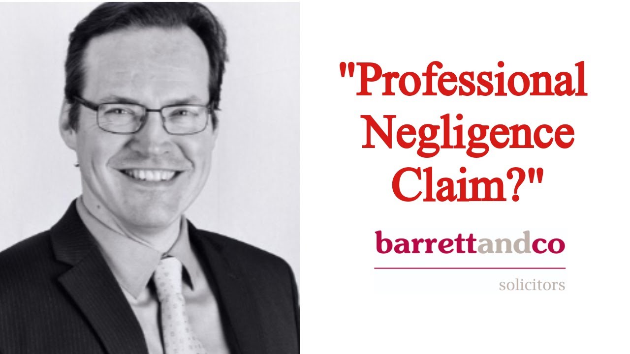 Professional negligence claims against solicitors, surveyors and accountants.
