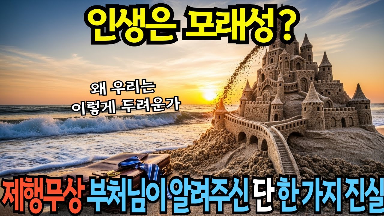 평생 쌓은 모든 것이 모래성 같다는 것을 깨달은 지금, 부처님이 주신 '비움의 자유'