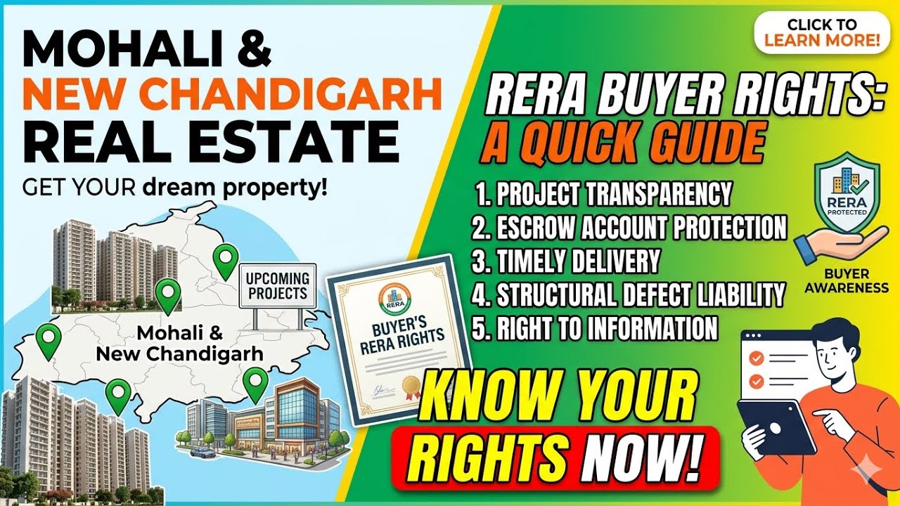 Protect your investment in the Mohali by mastering your five absolute rights under Punjab RERA.