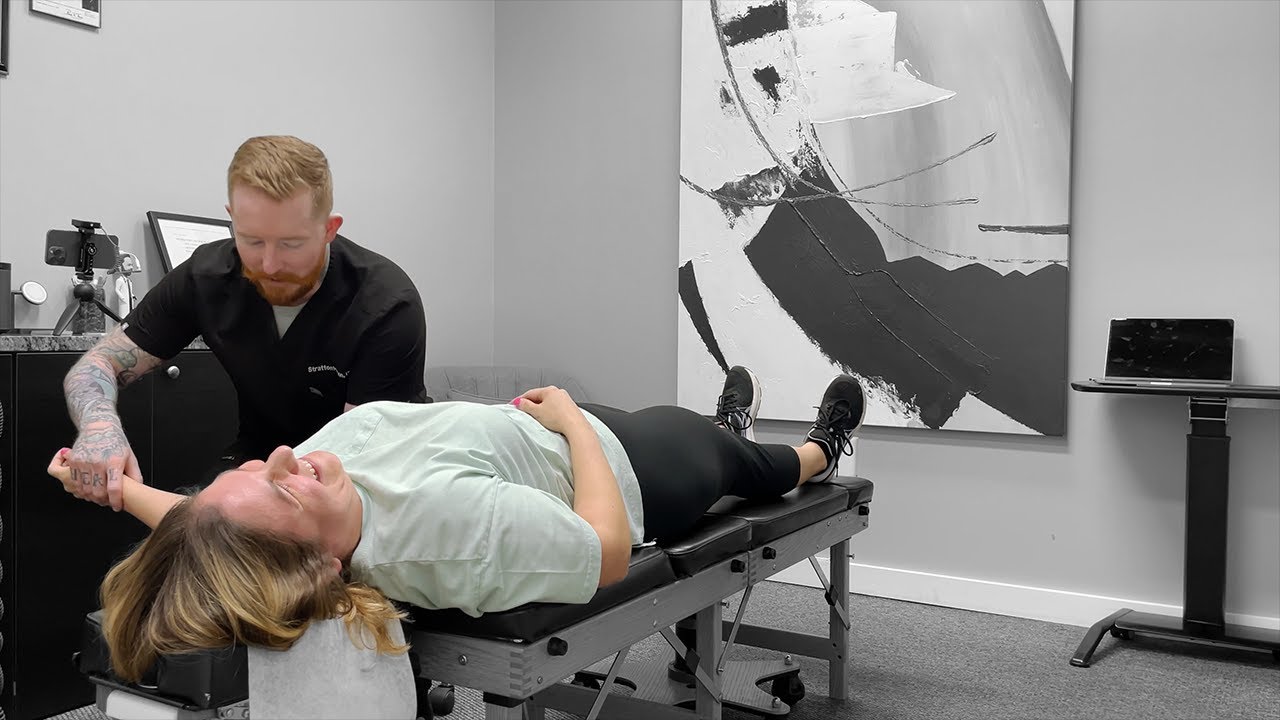 Neck Pain & Arm Tingling Relief // Chiropractic Adjustment