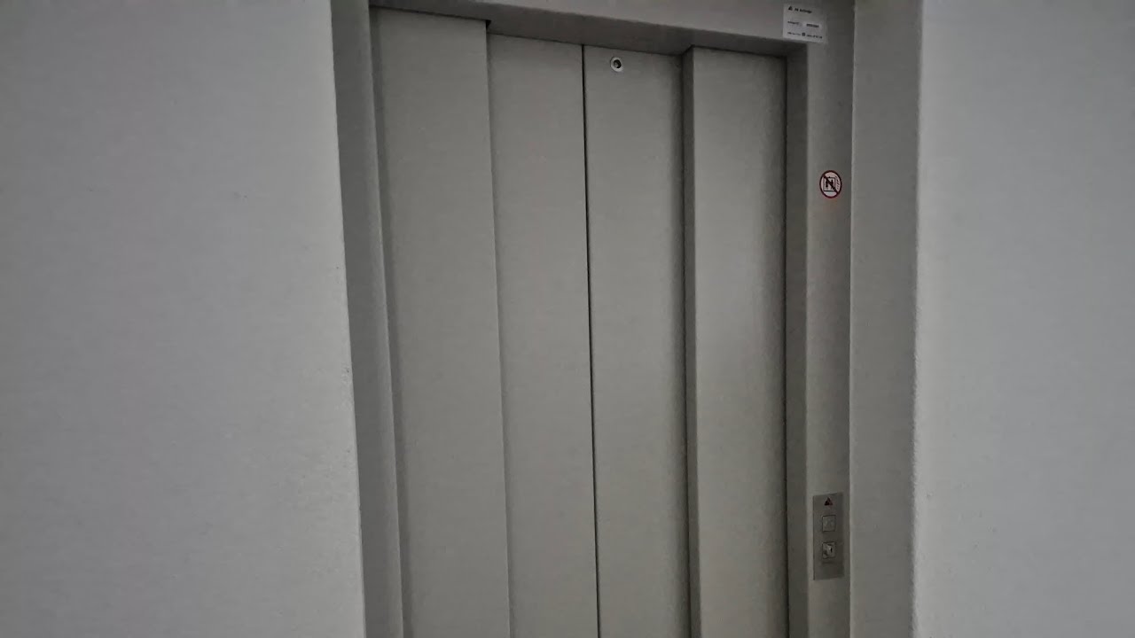 Modern small AS AUFZÜGE elevator in Zürich, Switzerland