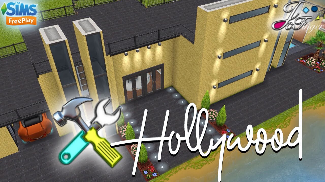 Sims FreePlay ⚠️| LIVE BUILD |🛠⭐️🎙🎬| HOLLYWOOD MANSION | By Joy.
