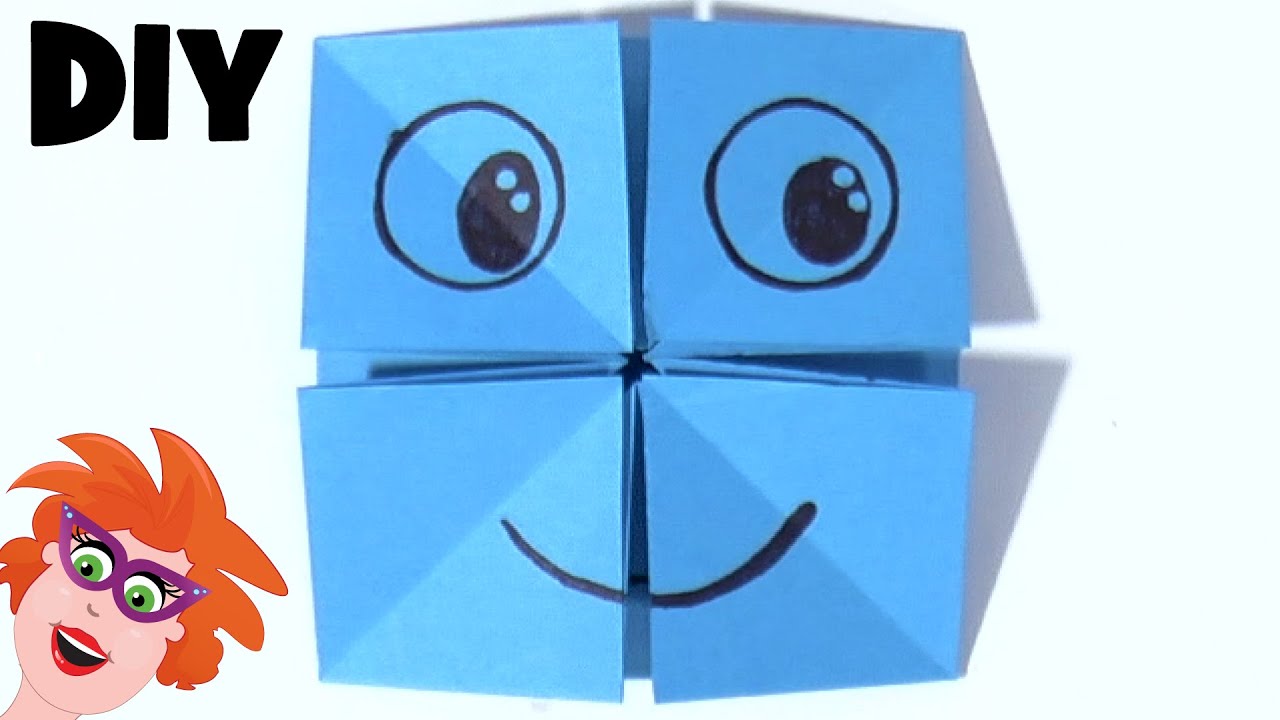 Origami gezichten vouwen van papier - leuk tegen de verveling!