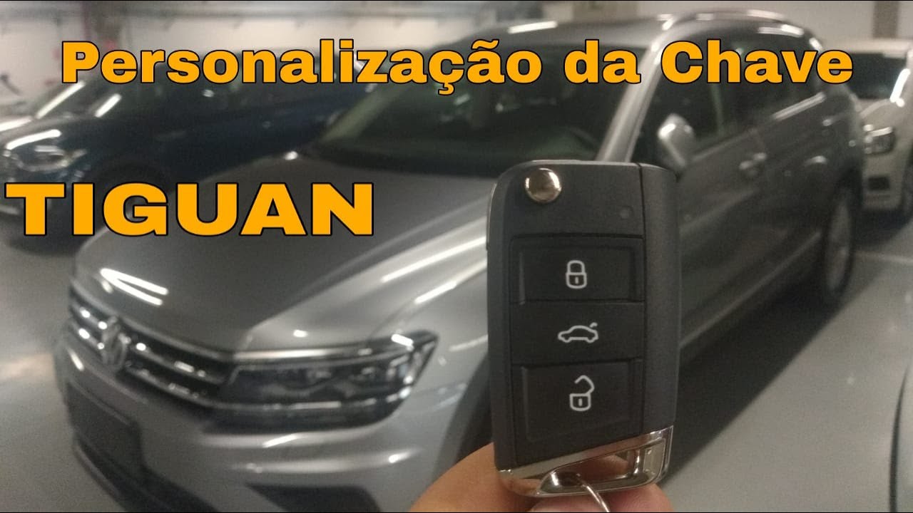 VW Tiguan Allspace 2019 à 2021: Personalização da Chave: Bancos, retrovisores, rádio e ar Condc.
