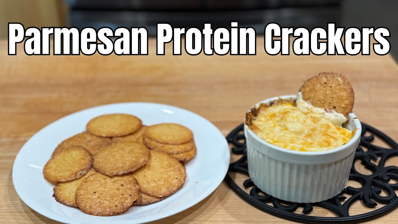 2 Ingredient Parmesan Protein Crackers - Keto and Carnivore Friendly